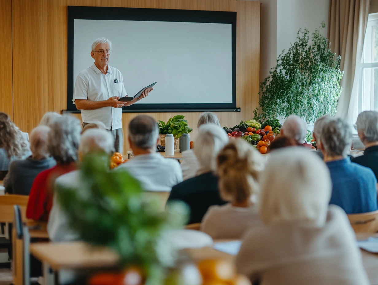 Лекція про здорове харчування для учасників клубу
